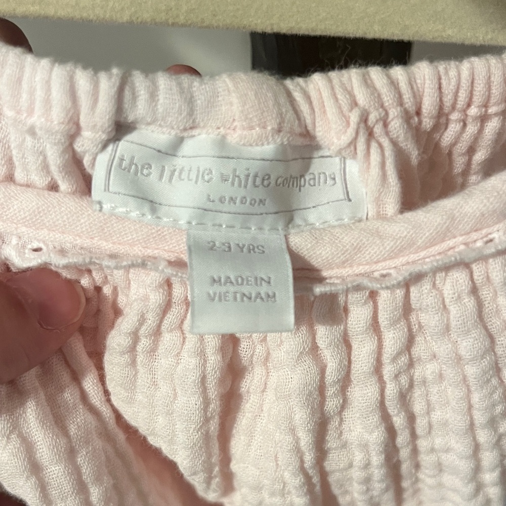 The White Company Pink Kids Bodysuit - Picture 2 of 5